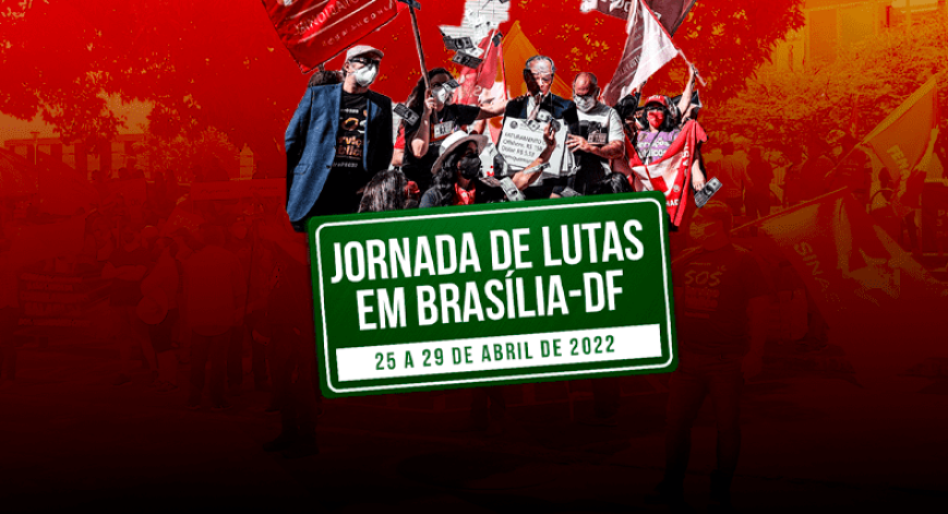 25 a 29/04: Jornada de Lutas em Brasília-DF e nos Estados